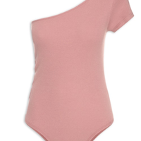 Body Com Detalhe Abertura Lateral - Rosa