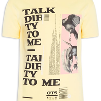 Camiseta Masculina Talk Dirty To Me - Amarelo