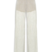 Calça Feminina Pantalona Tule Shine - Prata