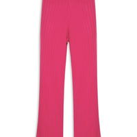 Calça Feminina Tricot Com Plissados - Rosa