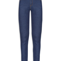 Calça Feminina Jeans Skinny Barra Desfiada - Azul