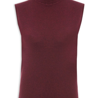 Blusa Feminina Gola Alta Puro Cashmere - Vermelho