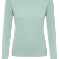 Suéter Feminino Puro Cashmere - Azul