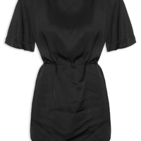 Camiseta Feminina Com Ombreiras - Preto