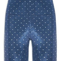 Short Biker Paetê Carnaval - Azul
