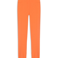 Calça Feminina Cintura Alta Baloon Em Crepe - Laranja