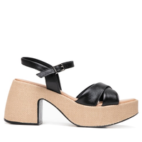 Sandália Feminina Plataforma - Preto