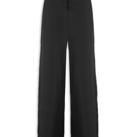 Calça Feminina Pantalona Cetim Fluid - Preto