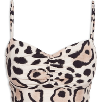 Top Cropped Estampa Savana Coleção Mônic - Animal Print