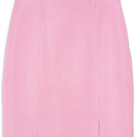 Saia Mini Em Tricot Dublado - Rosa