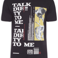 Camiseta Masculina Talk Dirty To Me - Preto