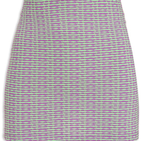 Mini Saia Textura Rainbow - Roxo