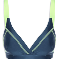 Top Alça Reto Liso - Azul