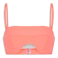 Top Cropped De Alças - Laranja