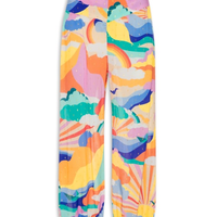 Calça Feminina Lurex Estampa Paradiso - Azul