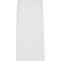 Saia Longa Em Crepe Recorte - Off White