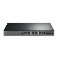 Switch Gerenciável TP-Link Gigabit L2+ 28 Portas 24 Portas PoE+ JetStream - TL-SG3428MP