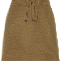 Saia Tricot Marrom