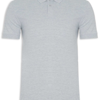 Polo Masculina Levi´s Housemark Classic Fit HM Com Logo - Cinza