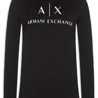 Camiseta Masculina Ml Slim Fit Ax - Preto