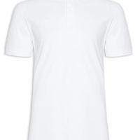 Polo Masculina Piquet Sem Friso - Branco