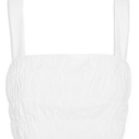 Top Cropped Pespontos - Branco