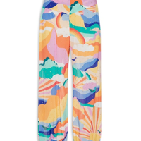 Calça Feminina Lurex Estampa Paradiso - Azul