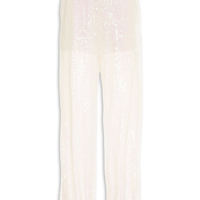 Calça Feminina Jogger Paetê - Off White