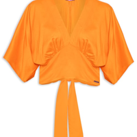 Blusa Feminina Amarração - Laranja