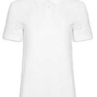 Polo Masculina Piquet Algodão - Branco