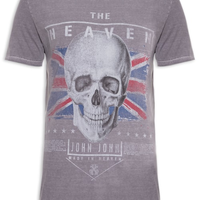Camiseta Masculina Nsl Uk Heroes - Cinza