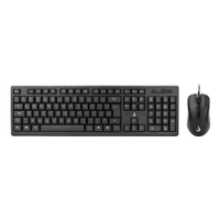 Kit Teclado e Mouse Office Rise Mode OF 01 USB 1000DPI ABNT2 - RM-TM-01-FB
