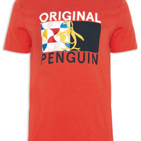 Camiseta Masculina Half - Vermelho
