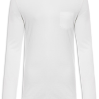 Camiseta Masculina Rustic Pocket E-Basics ML II - Off White