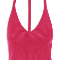 Regata Feminina Tricot Decote Costas - Rosa