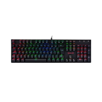 Teclado Mecânico Gamer Redragon Mitra K551RGB-1 Switch Marrom c/Fio ABNT2 Preto