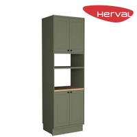 Torre-Quente para Cozinha 4 Portas Herval Liz, Verde 70 cm