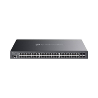 Switch TP-Link SG5452XMPP Gerenciável L3 48 Portas Gigabit POE++ C/4 Slots SFP+ 10Gbps
