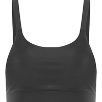 Top Alça Reta Liso - Preto