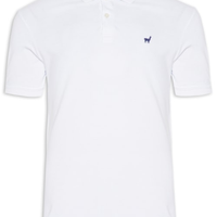 Polo Masculina Lhama Strech - Branco