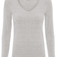 Blusa Feminina Manga Longa - Cinza
