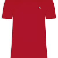 Camiseta Masculina Regular Fit Gola Redonda Em Algodão Pima - Vermelho