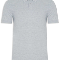 Polo Masculina Levi´s Housemark Classic Fit HM Com Logo - Cinza