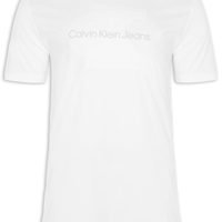 Camiseta Masculina Embossed - Branco