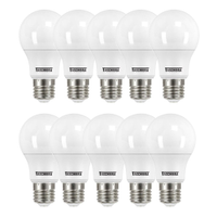 Kit 10 Lâmpadas LED Bulbo Taschibra 6500K, Branca 12W Bivolt