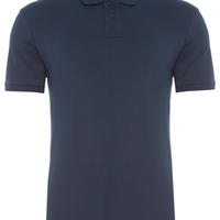 Polo Masculina Manga Curta Supersoft- Azul