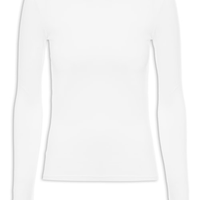 Blusa Feminina De Manga Longa - Branco