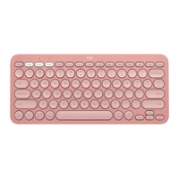 Teclado Logitech Pebble Keys 2 K380s Bluetooth S/Fio Rosa