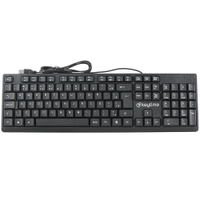 Teclado Membrana Keytime Office Typeflow USB2.0 ABNT2 Preto