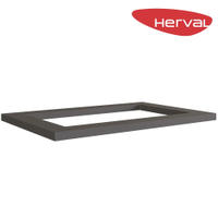 Tampo para Cooktop MDF Herval Uno, com Recorte, Grafite 80 cm
